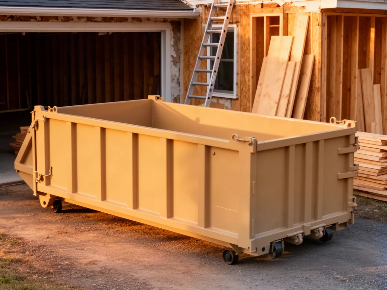 Roll-off dumpster from David & Richards Dumpsters in Fairborn, OH